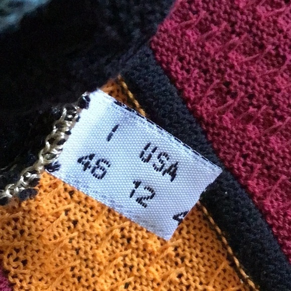 MOSCHINO Jeans multi colour stripe cardigan sz 12 - Picture 8 of 12